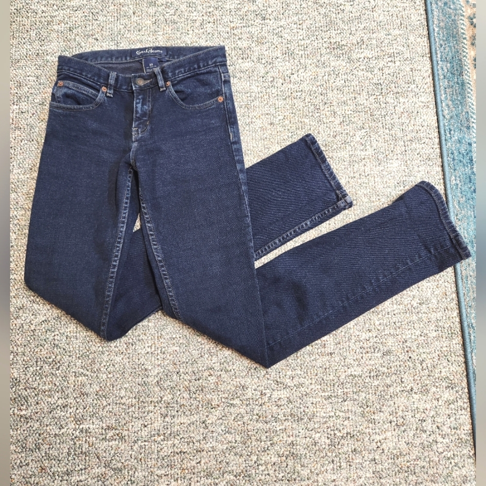 Earl Jean Stretch Low Rise Ink "44 Jean" Skinny Jeans 23 RARE